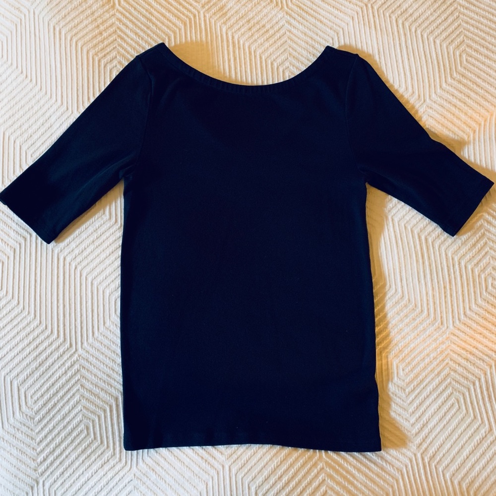 GAP Navy Ballet Scoop Neck Tee